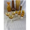 Image 8 : Large Lot of Vintage Mid Century Modern Amber Glass.No Shipping