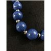 Image 2 : 22"L Large Beaded Blue Necklace