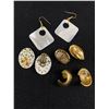 Image 2 : Vintage Lot Of Assorted Earrings. Some Are Clip On