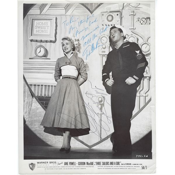 Gordon MacRae and Jane Powell Signed Photo