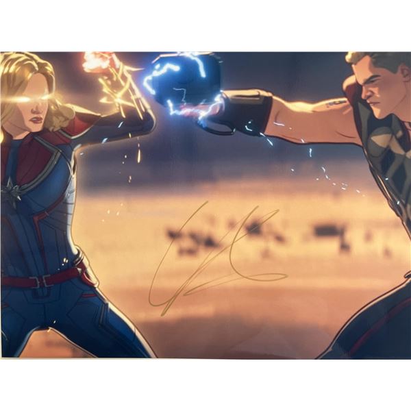 Captain Marvel Vs. Thor Chris Hemsworth signed photo