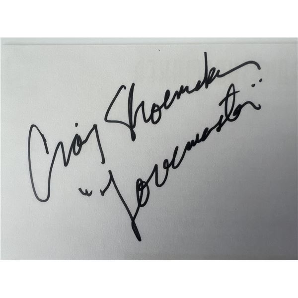 Craig Shoemaker original signature