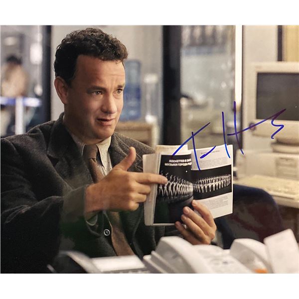 The Terminal Tom Hanks Signed Movie Photo. GFA Authenticated