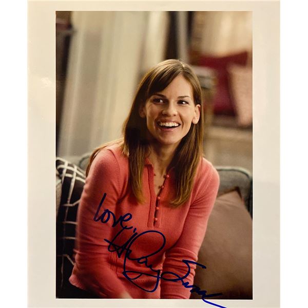 Hilary Swank signed photo