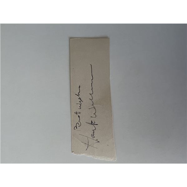 Hank Williams original signature