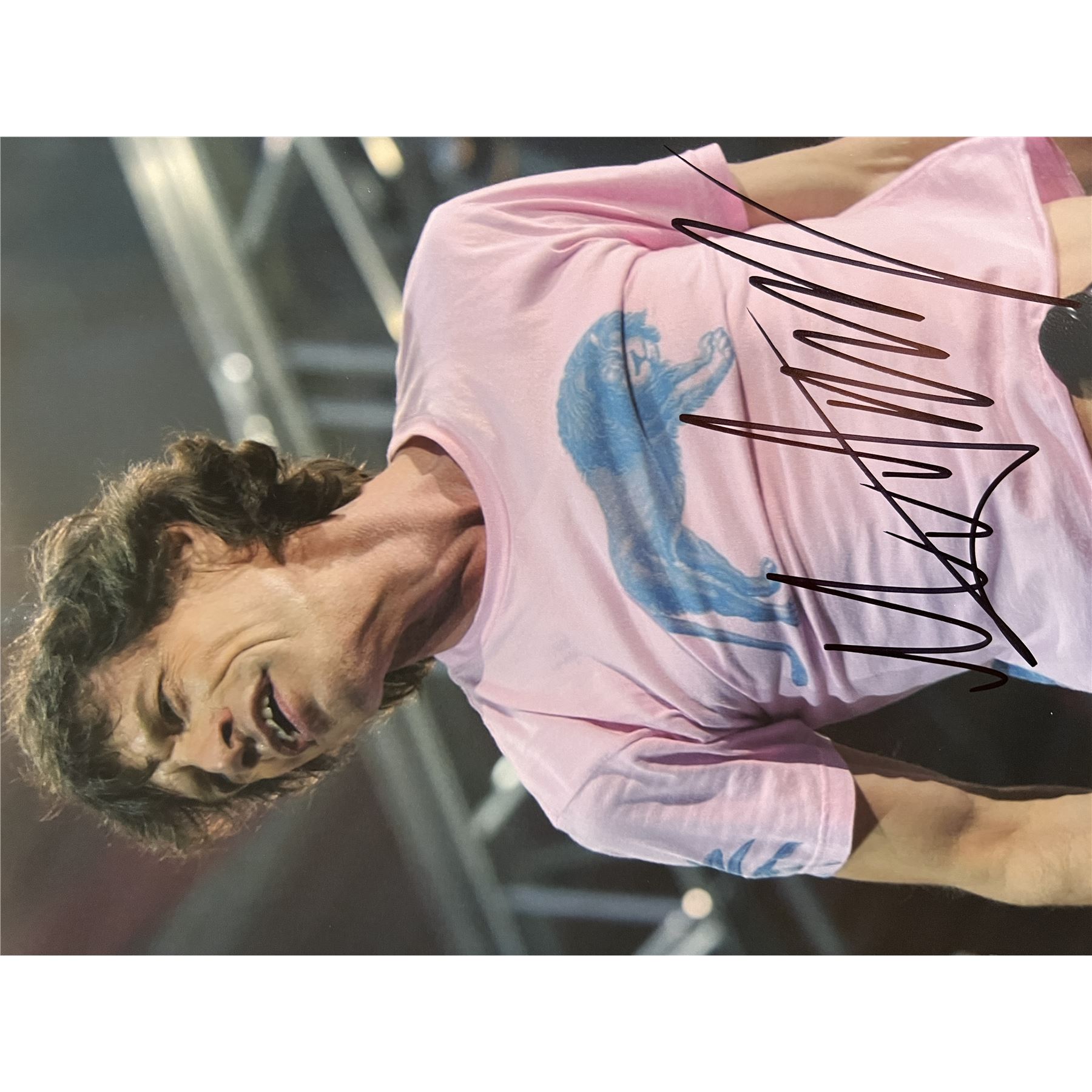 MICK JAGGER Signed Autographed Photo vintage image COA Hologram