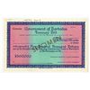 Image 1 : Barbados. Government of Barbados Treasury Bill, 1979, Specimen Certificate