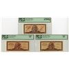 Image 1 : Cuba. National Bank of Cuba, 1969 to 1987, Specimen Banknote Trio.
