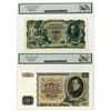 Image 2 : Czechoslovakia. National Bank of Czechoslovakia, 1931 to 1934, Specimen Banknote Pair.