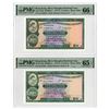Image 1 : Hong Kong. Hong Kong & Shanghai Banking Corp., 1978 and 1979, Issued Banknote Pair.