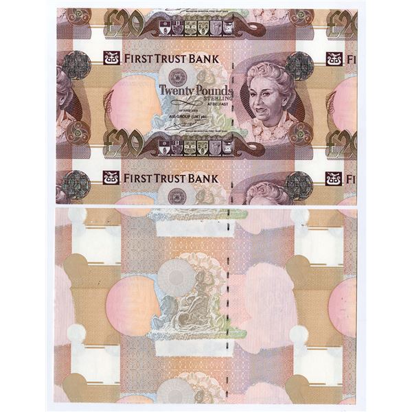 Northern Ireland. First Trust Bank, 2009, Specimen Proof and Progress Specimen Proof Banknotes.