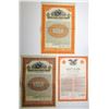 Image 1 : Florida. Dade County and Daytona Trio of Specimen Bonds, 1922 to 1970