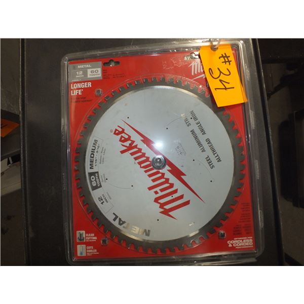 12" Milwaukee Metal Saw Blade