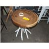 Image 1 : Round Wooden End Table