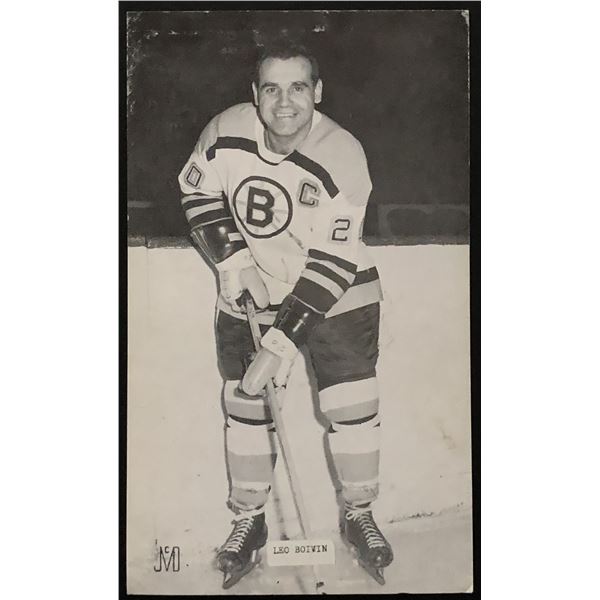 1960's LEO BOIVIN (HOF) J.D. McCARTHY POSTCARD