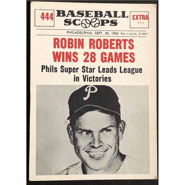 1961 NU CARDS BASEBALL SCOOPS ROBIN ROBERTS (HOF)