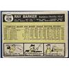Image 2 : 1961 TOPPS RAY BARKER ROOKIE CARD