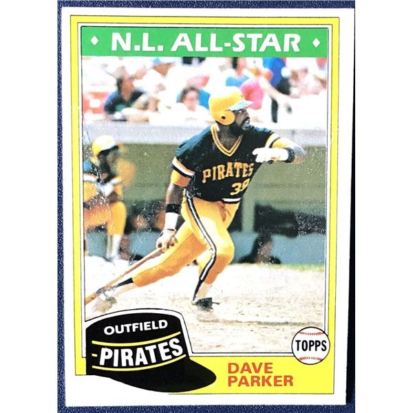 1981 TOPPS DAVE PARKER (HOF)
