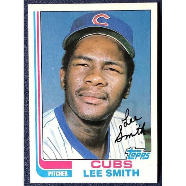 1982 TOPPS LEE SMITH (HOF) ROOKIE CARD