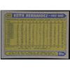 Image 2 : 1987 TOPPS KEITH HERNANDEZ (HOF)