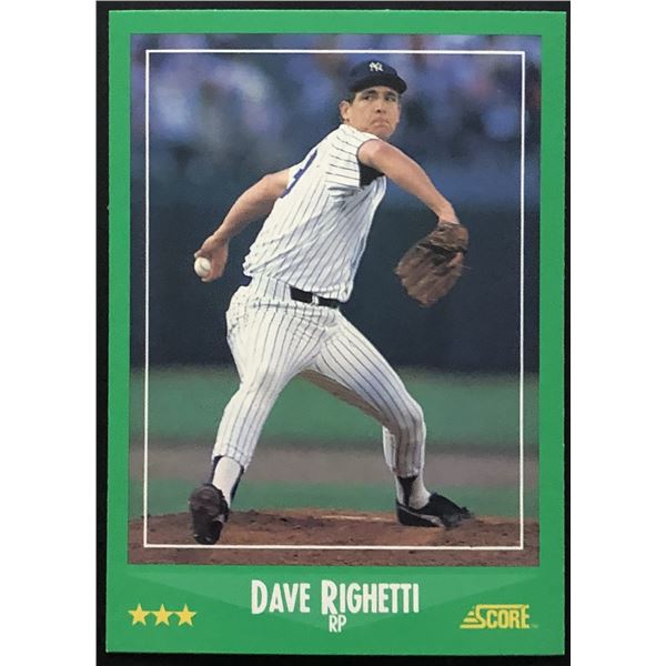 1988 SCORE DAVE RIGHETTI (HOF)