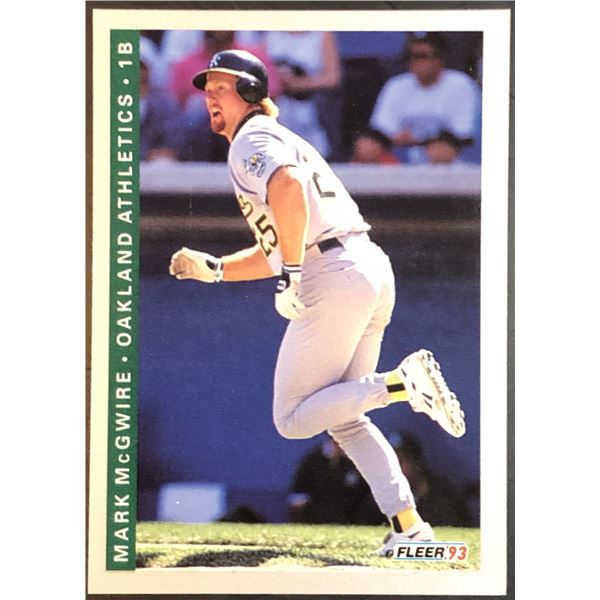 1993 FLEER MARK McGWIRE