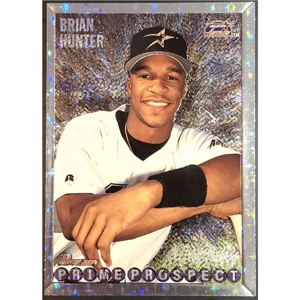 1995 BOWMAN CHROME BRIAN HUNTER ROOKIE CARD