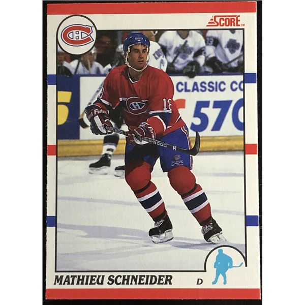 1990-91 SCORE MAT SCHNEIDER ROOKIE CARD