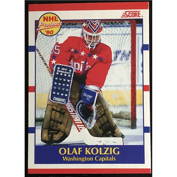 1990-91 SCORE OLAF KOLZIG ROOKIE CARD