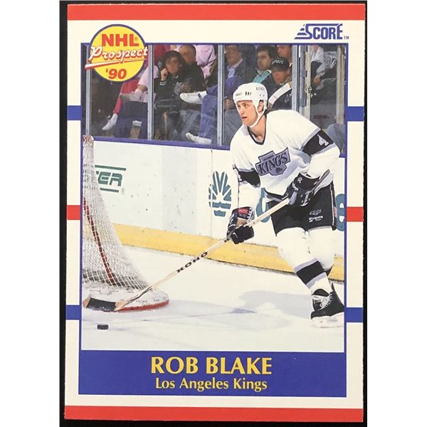 1990-91 SCORE ROB BLAKE (HOF) ROOKIE CARD
