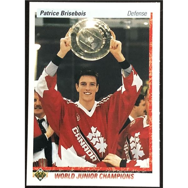 1990-91 UPPER DECK PATRICE BRISEBOIS ROOKIE CARD