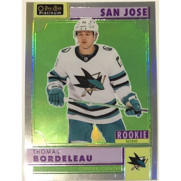 2022-23 O-PEE-CHEE PLATINUM THOMAS BORDELEAU ROOKIE CARD