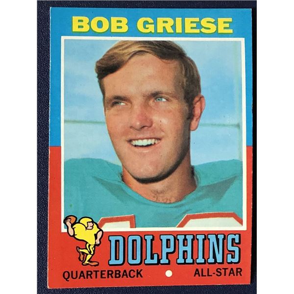 1971 TOPPS BOB GRIESE (HOF)