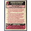 Image 2 : 1977 TOPPS JOHN HANNAH (HOF)
