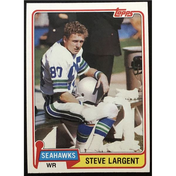 1981 TOPPS STEVE LARGENT (HOF)