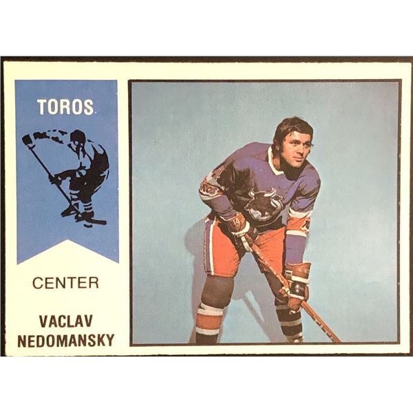 1974-75 O-PEE-CHEE WHA VACLAV NEDOMANSKY (HOF) ROOKIE CARD