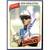 Image 1 : 1980 O-PEE-CHEE KEN SINGLETON SIGNED