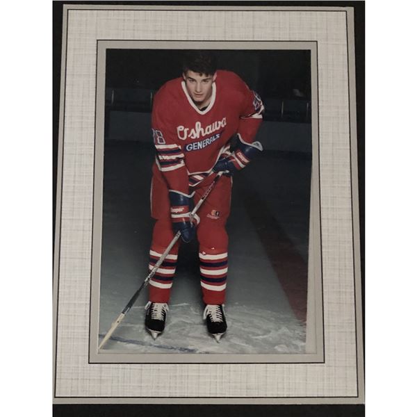 Eric Lindros junior hockey portrait photo w/ frame