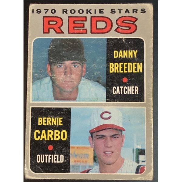 1970 O-PEE-CHEE BERNIE CARBO ROOKIE CARD
