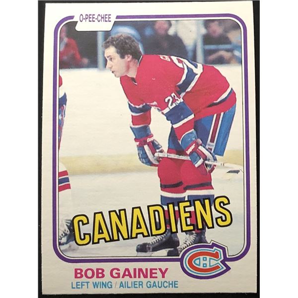 1981-82 O-PEE-CHEE BOB GAINEY (HOF)