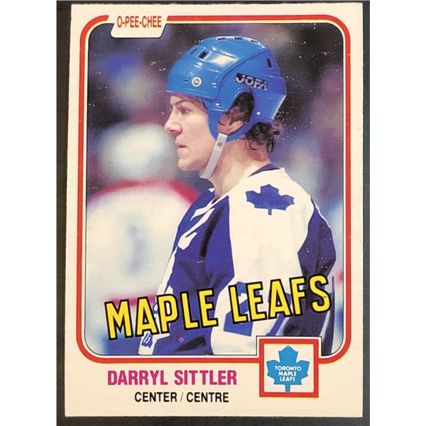 1981-82 O-PEE-CHEE DARRYL SITTLER (HOF)