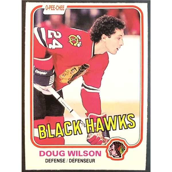 1981-82 O-PEE-CHEE DOUG WILSON (HOF)