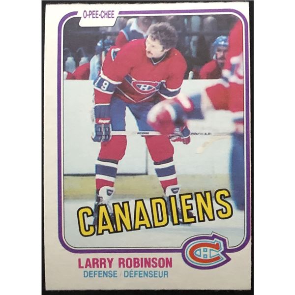 1981-82 O-PEE-CHEE LARRY ROBINSON (HOF)