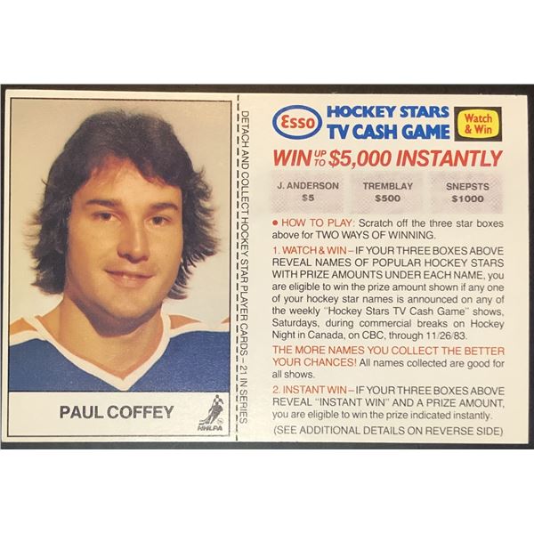 1983-84 ESSO PAUL COFFEY (HOF)