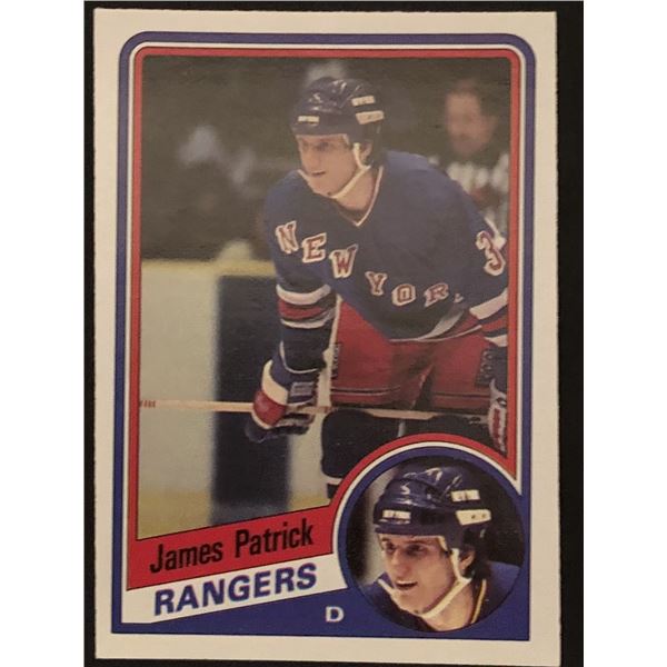 1984-85 O-PEE-CHEE JAMES PATRICK ROOKIE CARD
