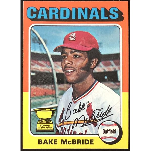 1975 TOPPS MINI BAKE McBRIDE ROOKIE CARD