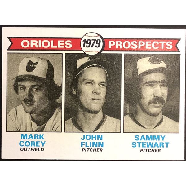 1979 TOPPS SAMMY STEWART ROOKIE CARD