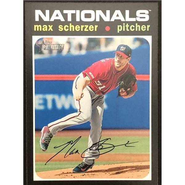 2020 TOPPS HERITAGE MAX SCHERZER