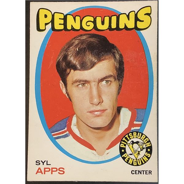 1971-72 O-PEE-CHEE SYL APPS (HOF) ROOKIE CARD
