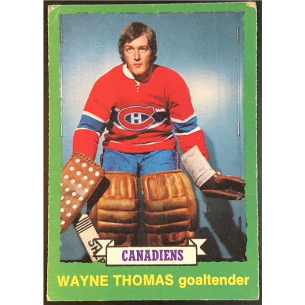 1973-74 O-PEE-CHEE WAYNE THOMAS ROOKIE CARD
